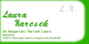 laura marcsek business card